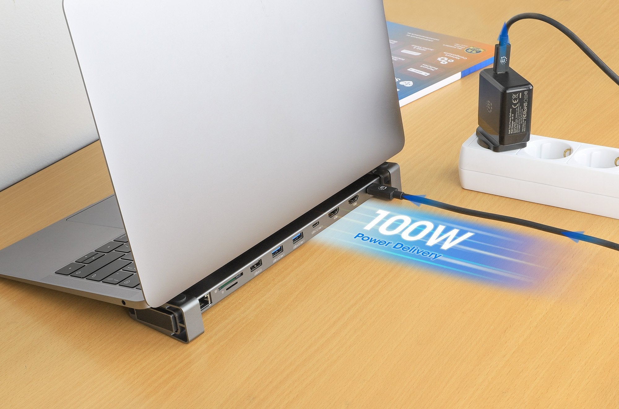 Dockin Manhattan 10-In-1 4k Usb-C Pd Gmation 2xhdmi