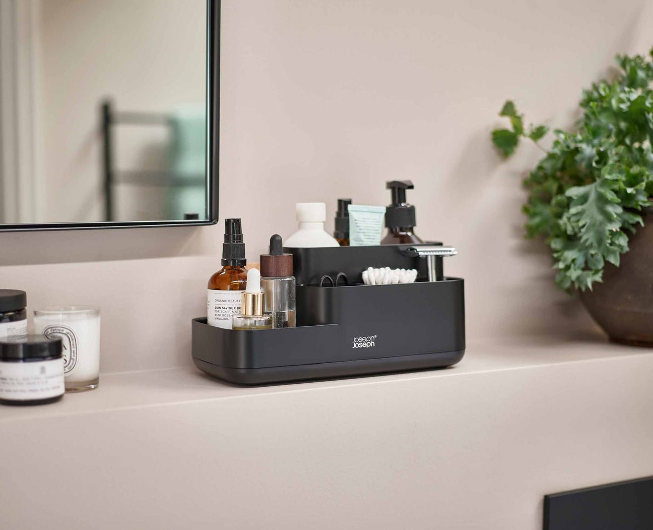 Joseph Joseph Easystore Bathroom Caddy Black