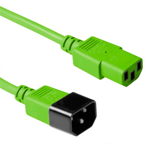 Cable Extension C13 A C14 0.6 M Verde