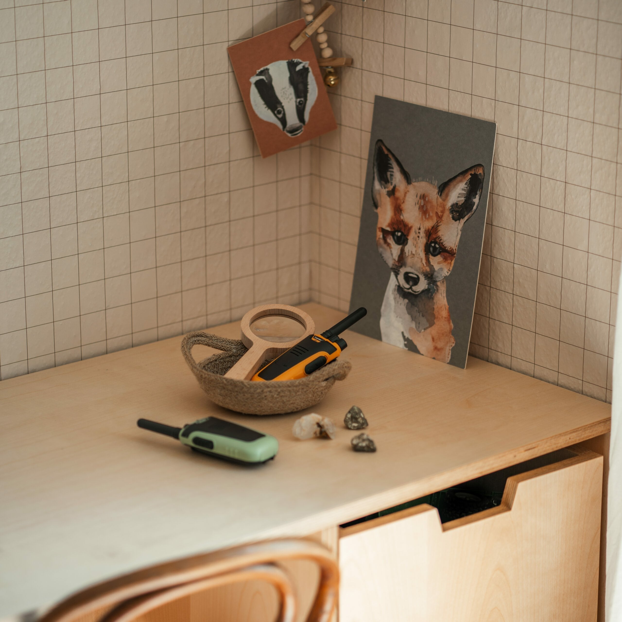 Kidywolf Walkie-Talkies Mit Taschenlampe Grün/Orange