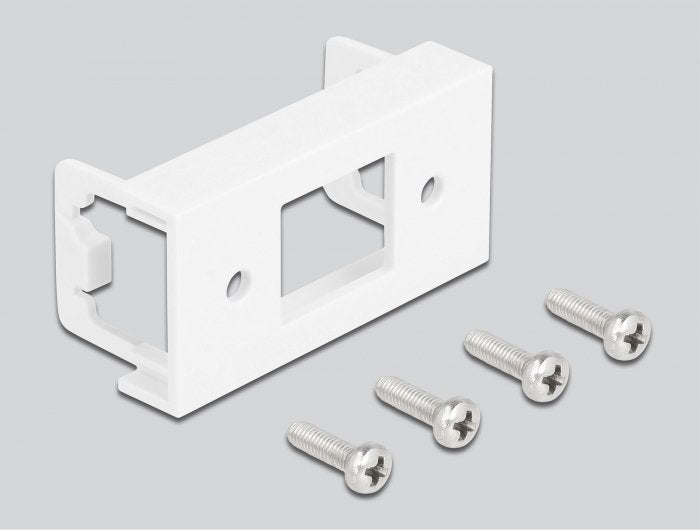 Delock Netzwerk Verlängerungscable Für Easy 45 Modul S Ftp Rj45 Buchse Zu Rj45 Buchse Cat.6a 3 M Schwarz Weiss