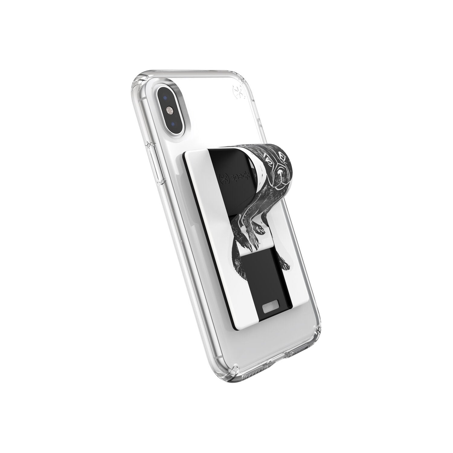 Speck Grabtab Animal Kingdom Collection Soporte Pasivo Teléfono Móvil/Smartphone Negro, Blanco