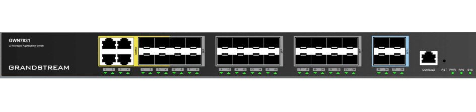 EAN 6947273704676 - Grandstream Networks GWN7831 switch Gestionado L3 Gigabit Ethernet (10/100/1000) Gris imagen 1