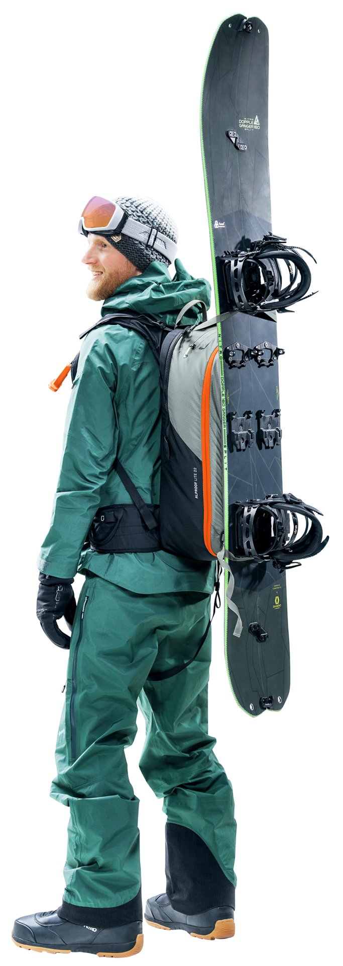 Mochila Deuter Alproof Lite 22 Tin/Black Para Avalanchas