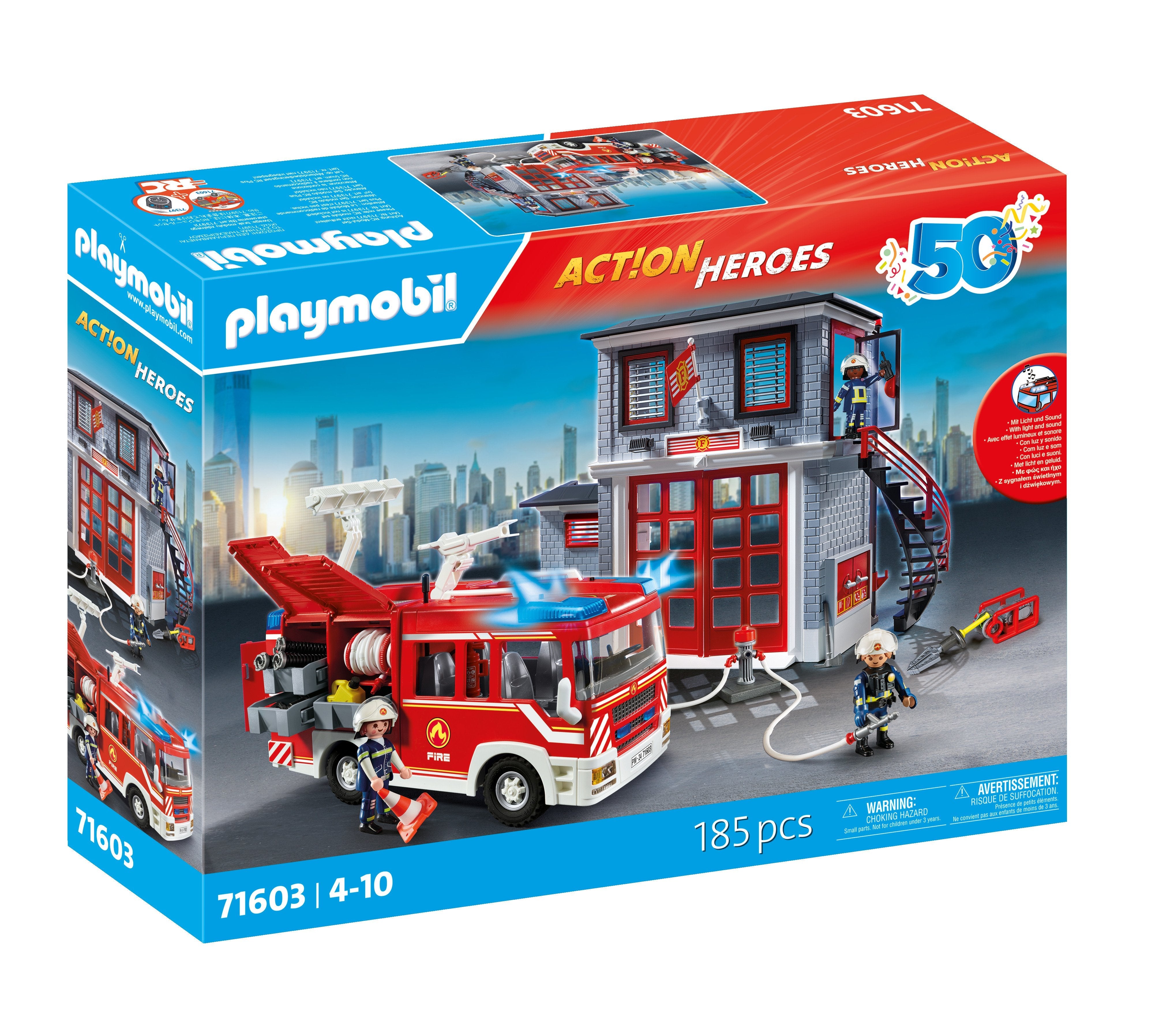 Playmobil 71603 Action Heroes Feuerwehr-Megaset, Juguete De Construcción 71603