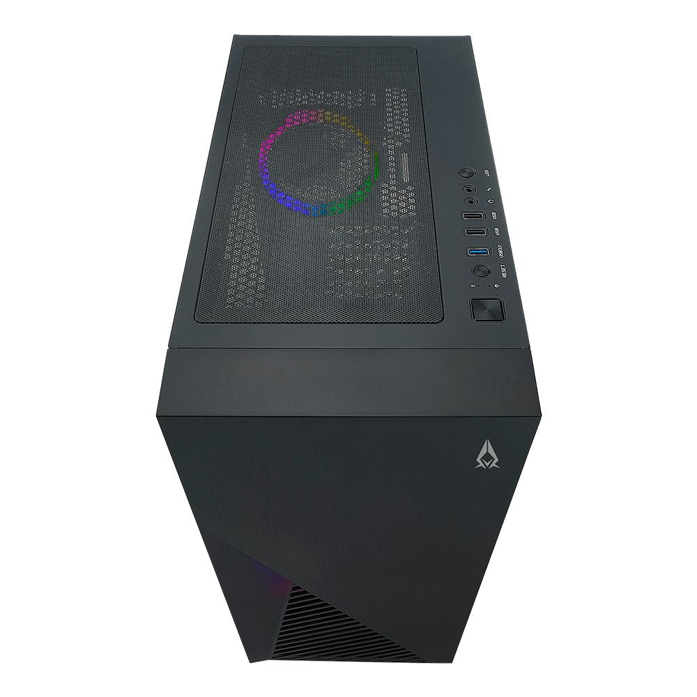 Caja Pc Azza Zeno 350 Negra Con Ventana De Lateral Csaz-350