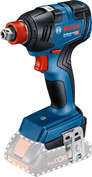 Bosch Professional Atornillador De Impacto Inalámbrico Gdx 18v-200 Professional Solo, 18 Voltios Azul/Negro, Sin Batería Ni Cargador 06019j2204