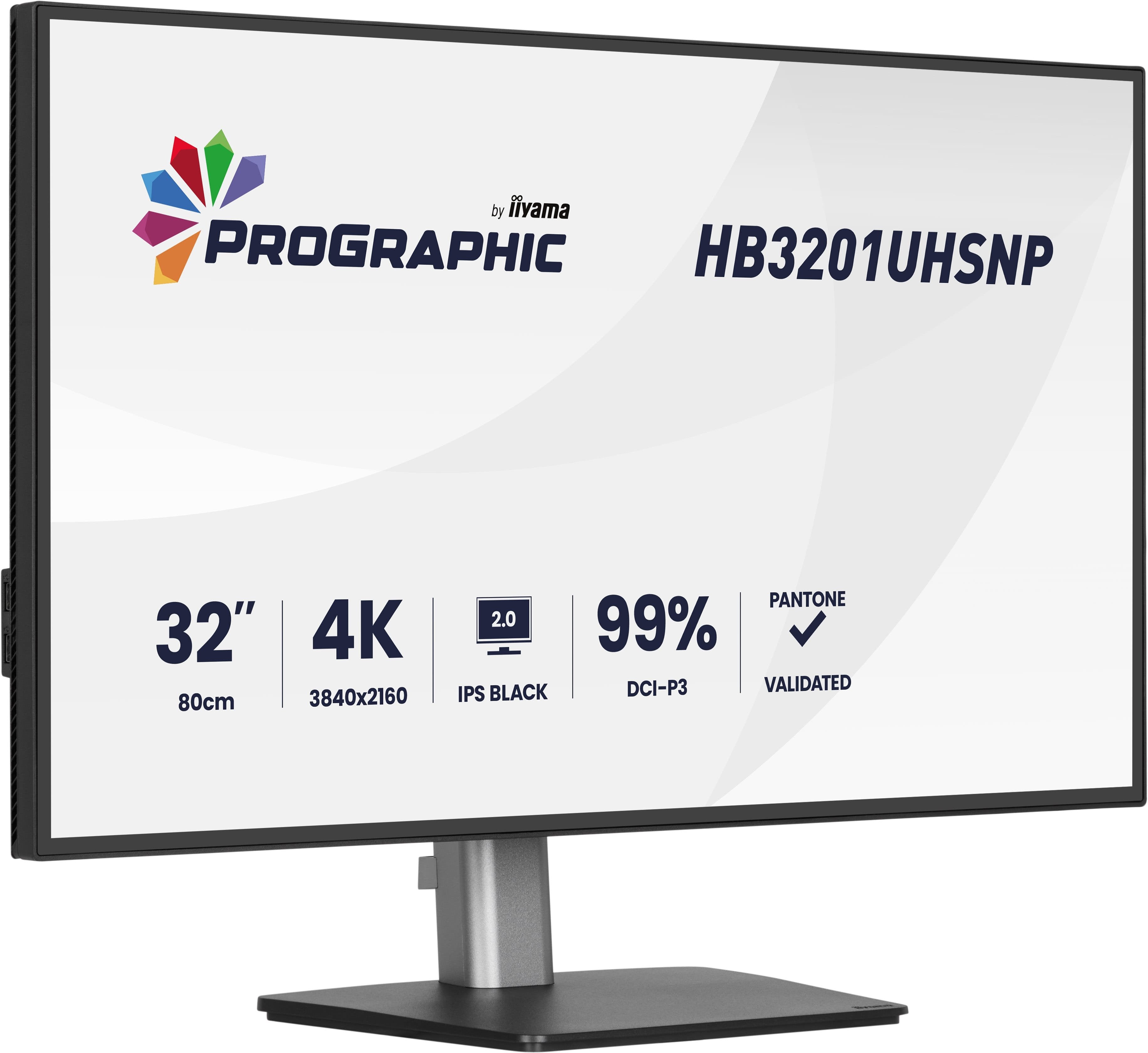 Monitor Iiyama 32" Hb3201uhsnp-B1 16:9 Hdmi+Dp+Usb-C 4k