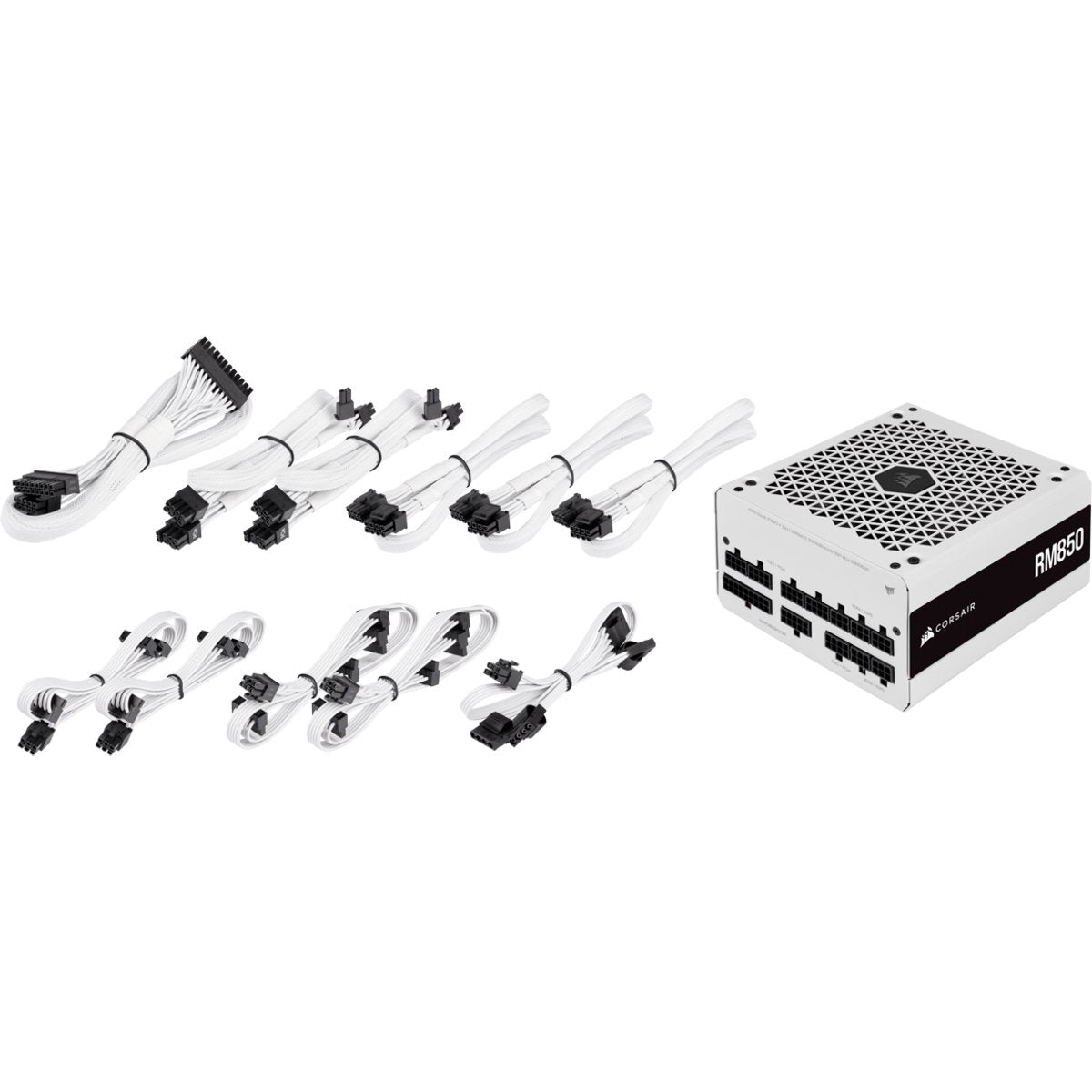 EAN 0840006628835 - Corsair RM Series RPS0120 unidad de fuente de alimentación 850 W 24-pin ATX ATX Blanco imagen 9