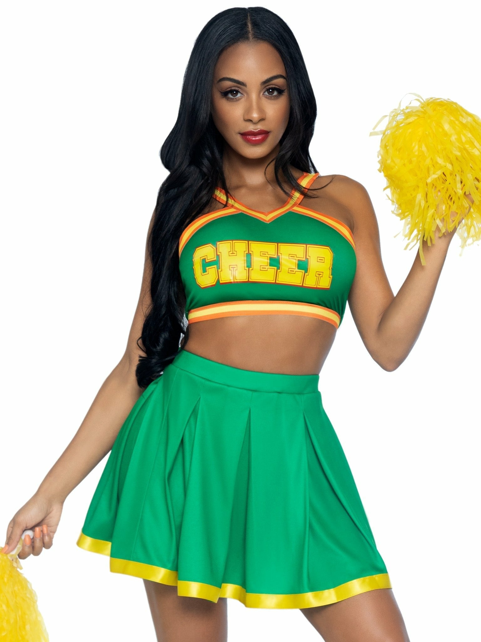 Leg Avenue - Disfraz Animadora Verde S/M