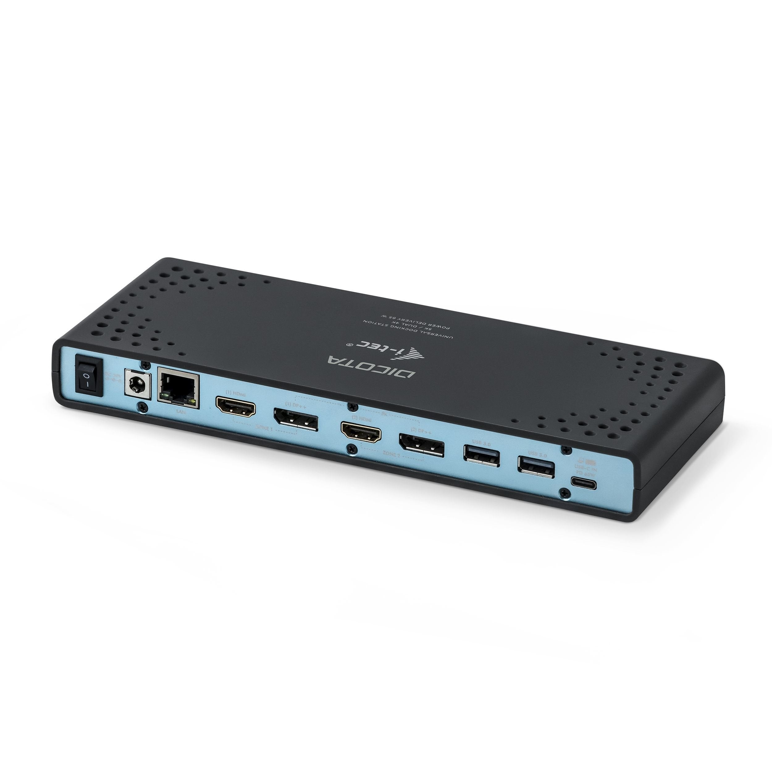 EAN 7640186417136 - DICOTA D31952 base para portátil y replicador de puertos Alámbrico USB Tipo C Negro imagen 2