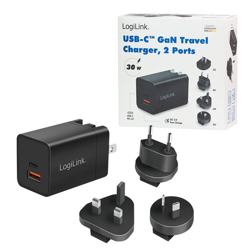 EAN 4052792069709 - LogiLink PA0301 cargador de dispositivo móvil Universal Negro Corriente alterna Carga rápida Interior imagen 10