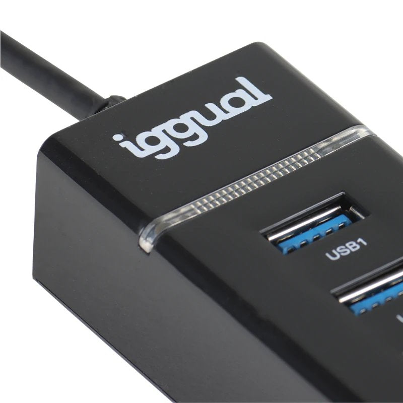 Iggual Hub Usb 3.0 Tipo C X 4 Puertos Hub-C-4p
