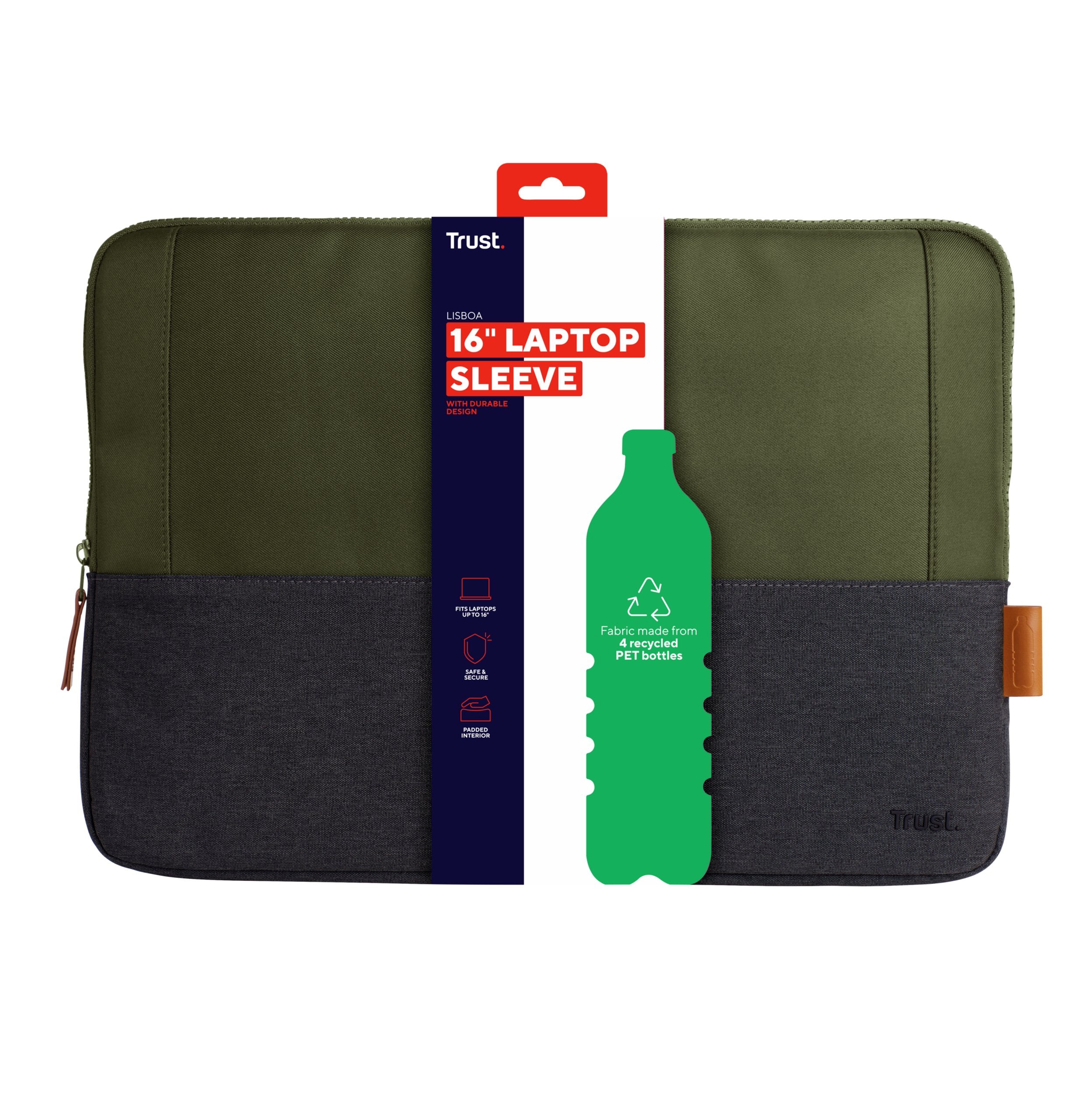EAN 8713439252477 - Trust Lisboa 40,6 cm (16") Funda Verde imagen 4
