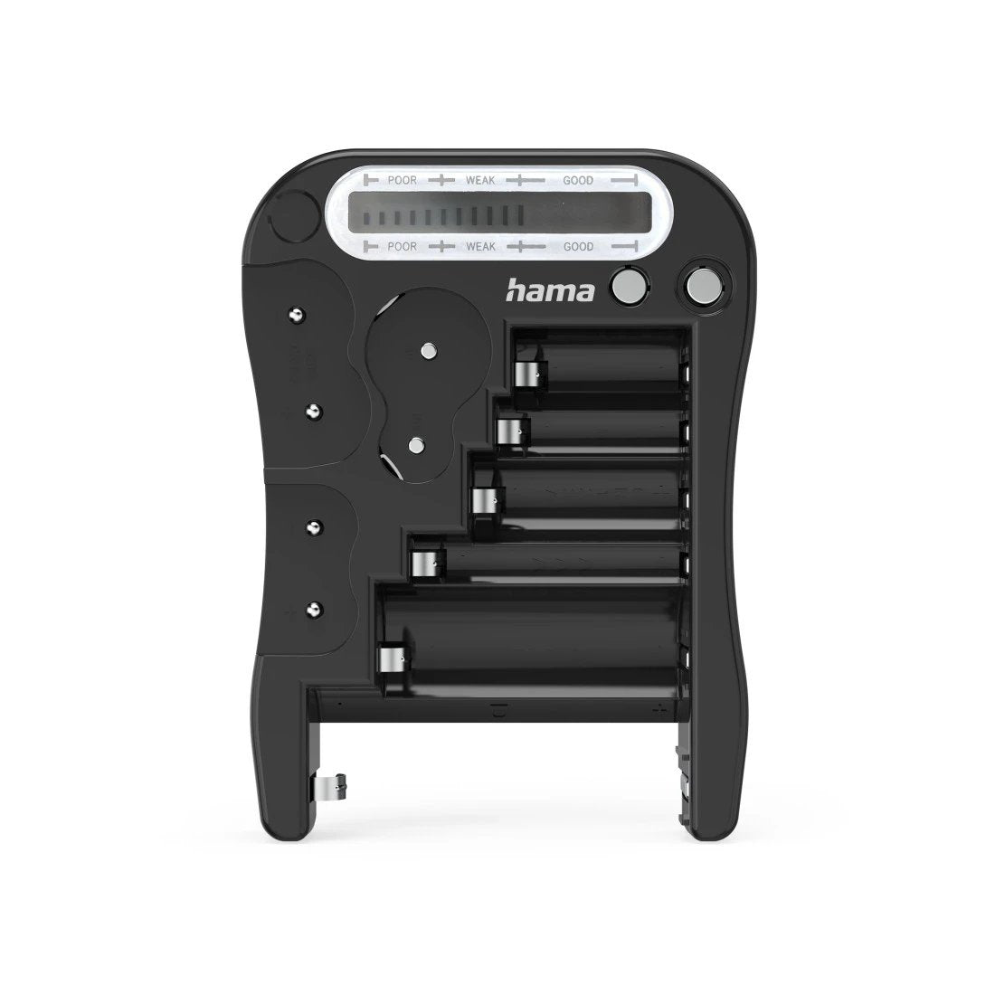 Hama Comprobador De Pilas Y Baterias - Universal - Pantalla Lcd - Negro