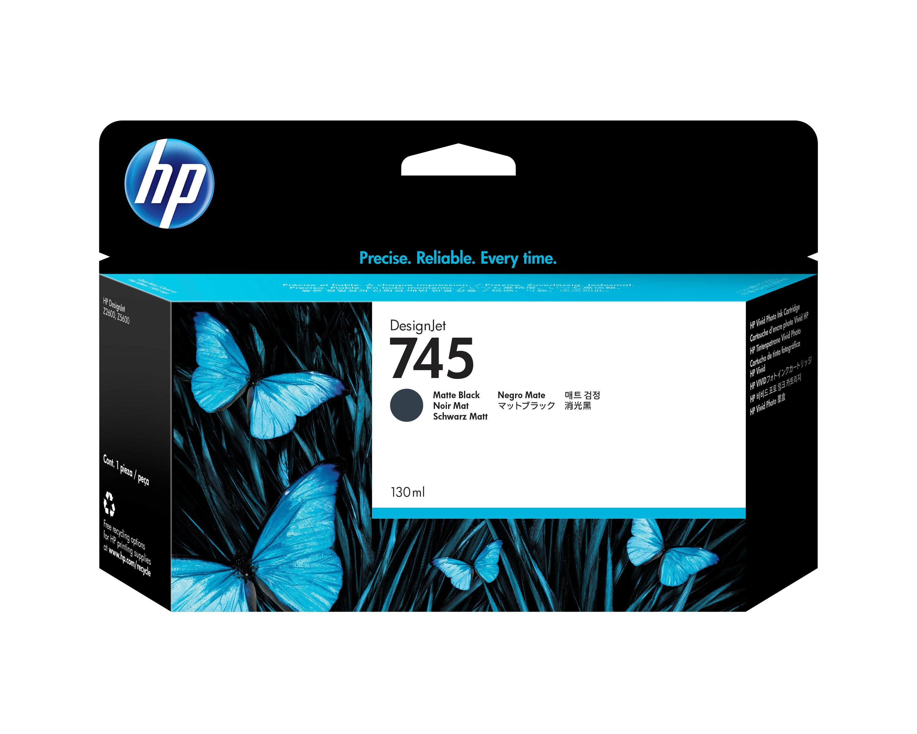 EAN 0725184104626 - HP 745 130-ml DesignJet Matte Black Ink Cartridge cabeza de impresora Inyección de tinta térmica imagen 1