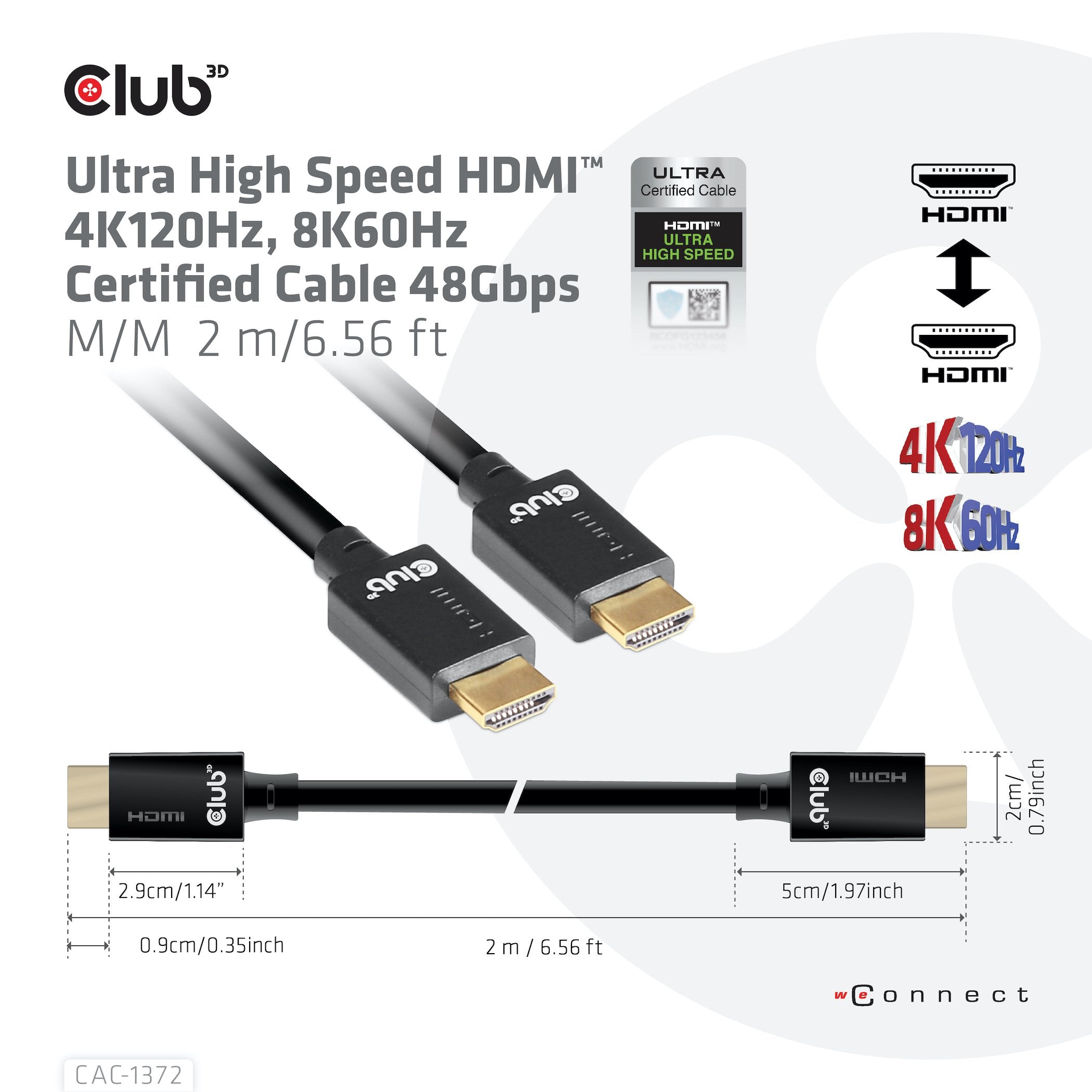 EAN 8719214471156 - CLUB3D CAC-1372 cable HDMI HDMI tipo A (Estándar) Negro imagen 6