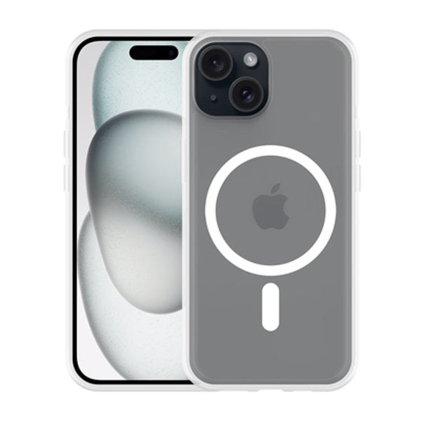Funda Iphone 15 Magsafe Transparente Just In Case Funda Para Iphone 15 Transparente/ Anillo Magnético Compatible Con Accesorios Qi2/ Transparente