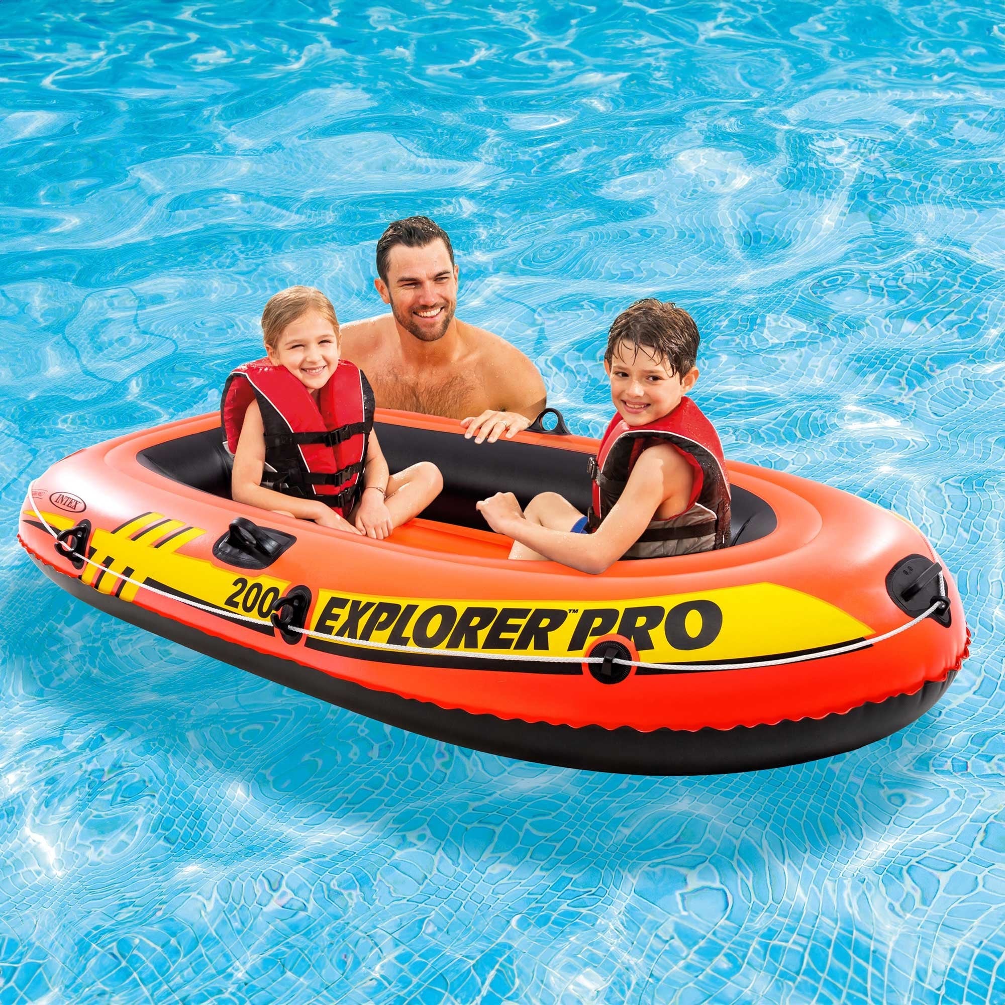 EAN 6941057402659 - Intex 58356NP flotador para bebé PVC Negro, Naranja, Amarillo Barca para bebés imagen 3