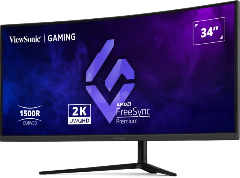 Viewsonic Vx3418c-2k (86.4 Cm (34 Zoll), Negro, Uwqhd, Va, Curved, Free Sync Premium, 180hz Panel) Vx3418c-2k