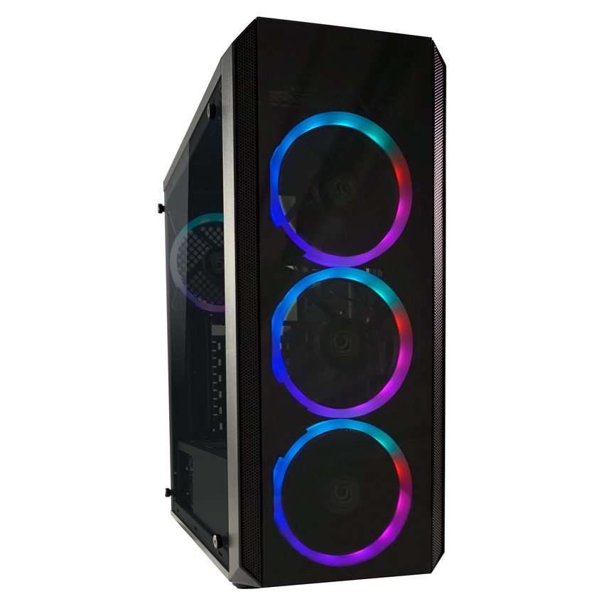 EAN 4260070127656 - LC-Power Gaming 703B - Quad-Luxx Midi Tower Negro imagen 2