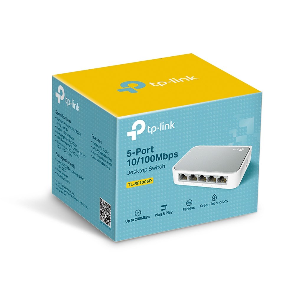 Tp-Link Tl-Sf1005d Switch 5 Puertos 10/100 Mbps