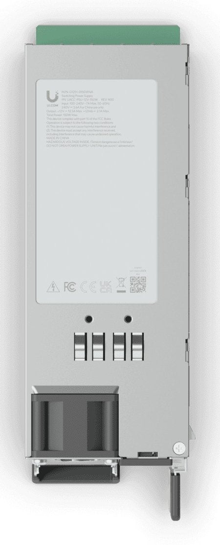EAN 0810084695937 - Ubiquiti UACC-PSU-12V-150W adaptador e inversor de corriente Interior Verde, Gris imagen 1