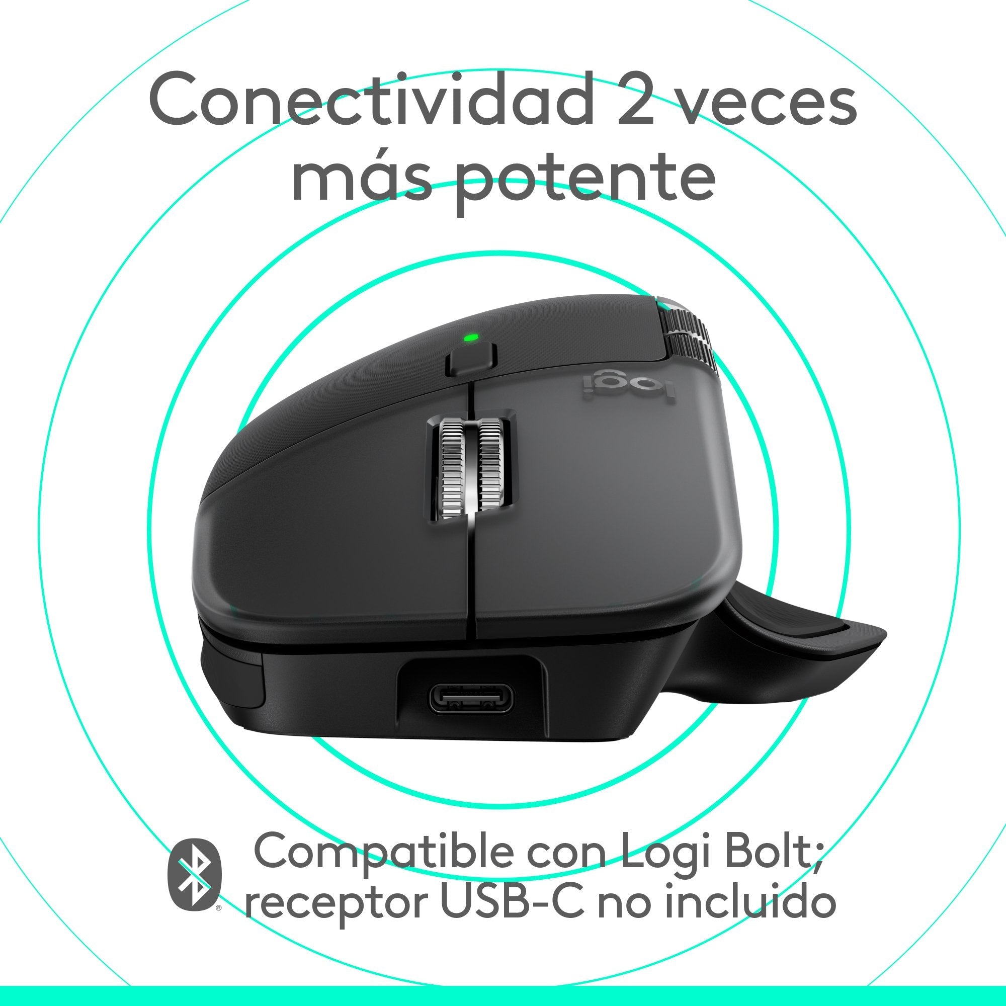 Logitech Ratón 910-007577 / Mx Mamer 4 For Mac Negro