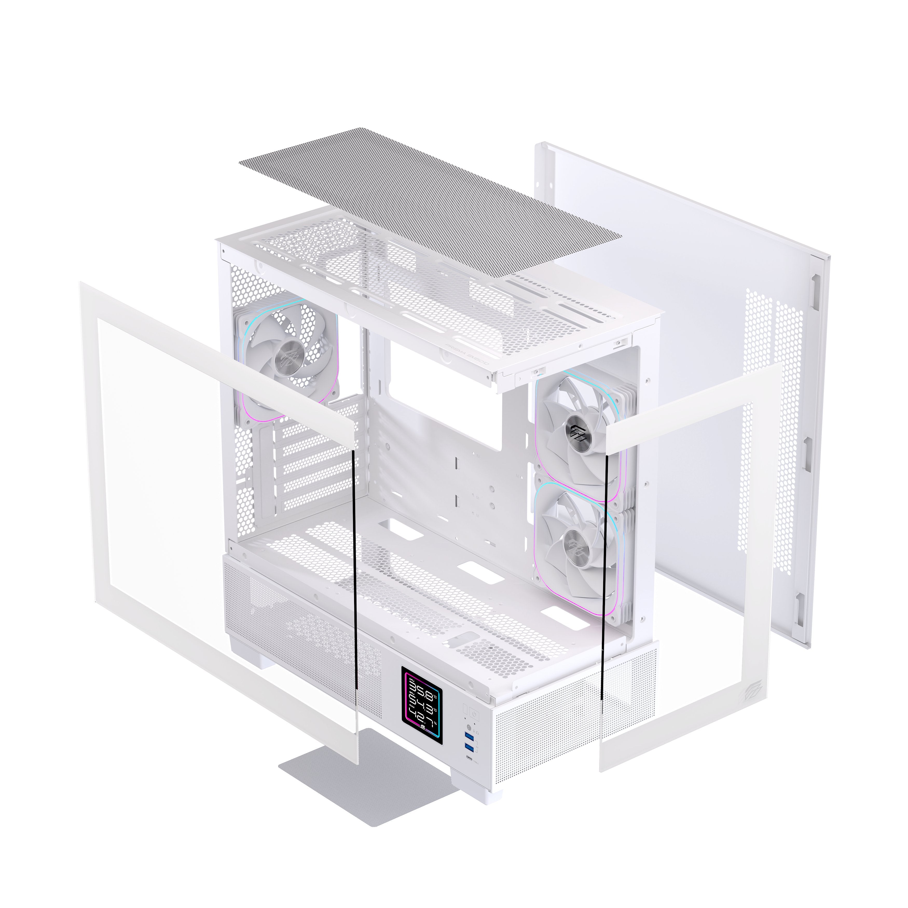 EAN 6977277360073 - Einarex EXCS-SM-51DR-W carcasa de ordenador Micro Torre Blanco imagen 18