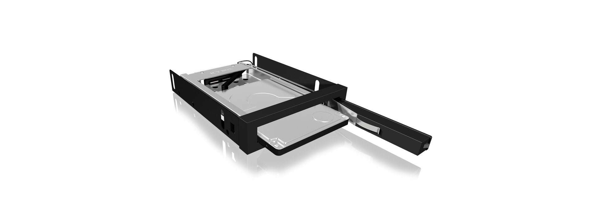 EAN 4250078185543 - ICY BOX IB-2216StS 8,89 cm (3.5") Bandeja para disco duro Negro imagen 1