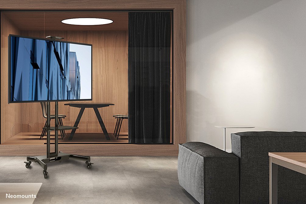 EAN 8717371447083 - Neomounts NM-M1700BLACK mueble y soporte para dispositivo multimedia Negro Soporte de suelo fijo imagen 12