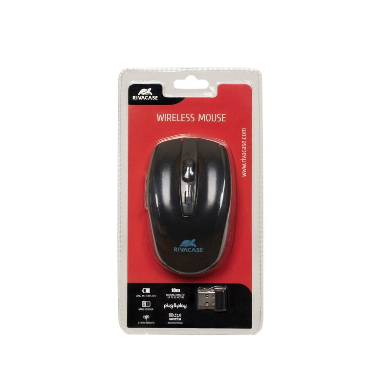 Rivacase 8038 + Wireless Mouse Maletines Para Portátil 39,6 Cm (15.6") Maletín Negro
