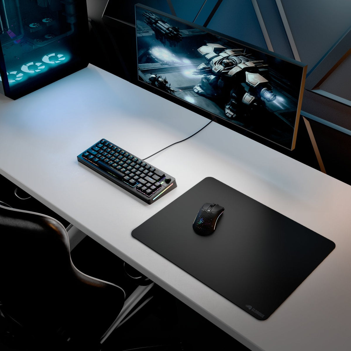 Glorious Gaming Alfombrilla De Ratón 2 Xl, Sin Bordes, Gummiert - 460 X 355mm, Negro