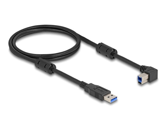 Delock 81100 Cable Usb 5 Gbps Tipo-A Macho A Tipo-B Macho 90° Acodado A La Izquierda 1 M