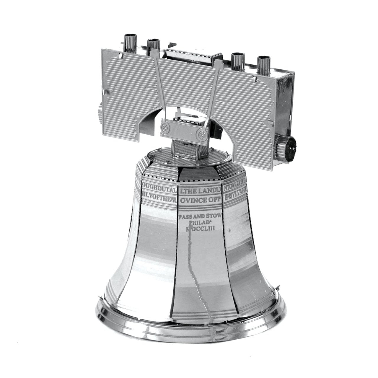 Maqueta 3d Metal Fascinations Liberty Bell Philadelphia Montaje Sin Pegamento Ni Soldadura
