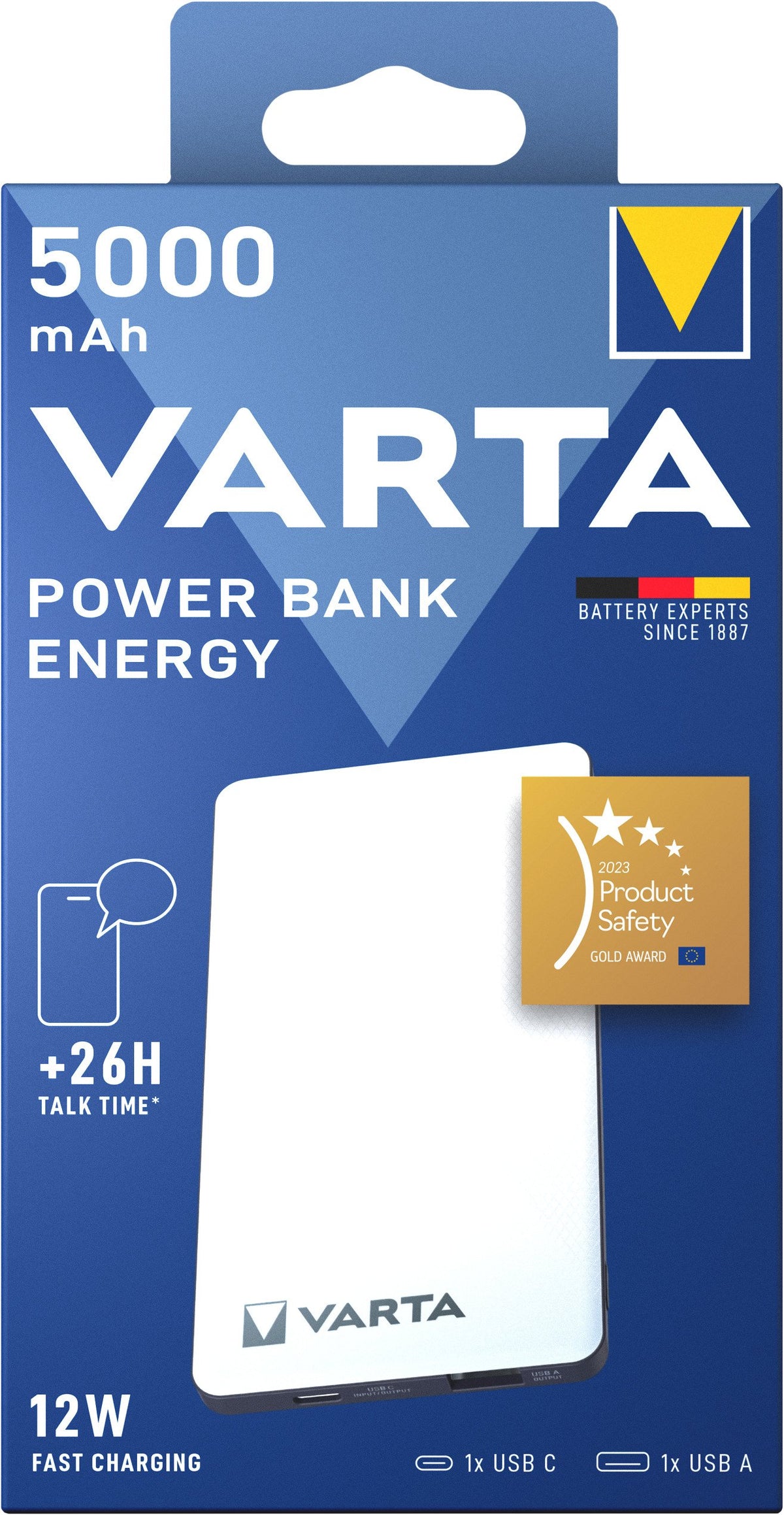 EAN 4008496018765 - Varta Energy 5000 Polímero de litio 5000 mAh Negro, Blanco imagen 6