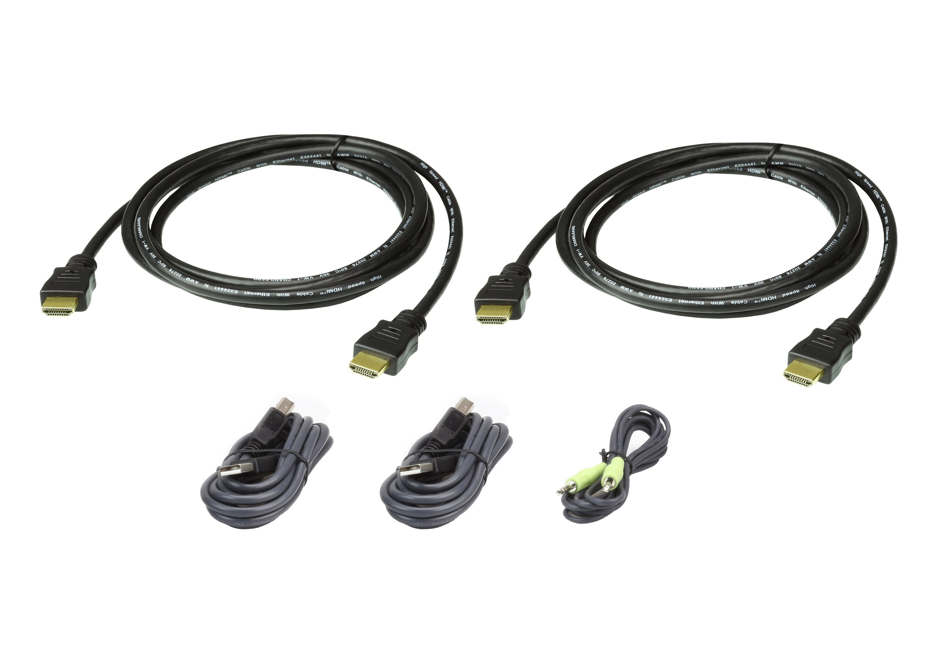 EAN 4719264647123 - ATEN 2L-7D02UHX5 cable para video, teclado y ratón (kvm) Negro imagen 1