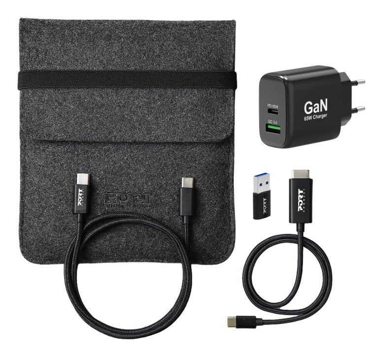Port Designs 4in1 Starter Pack 65w Gan Charger