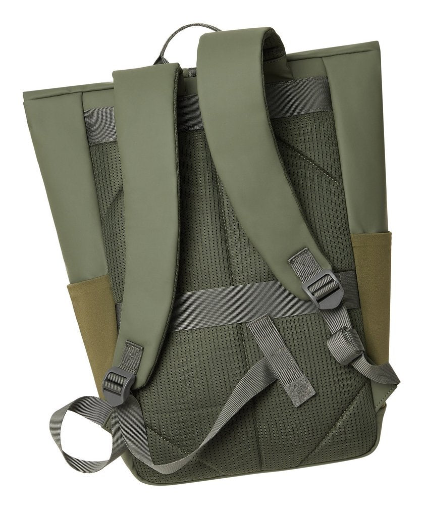 EAN 4260709015637 - Rivacase Eden mochila Mochila de viaje Oliva cuero PU, Poliéster, Tereftalato de polietileno reciclado (r imagen 14