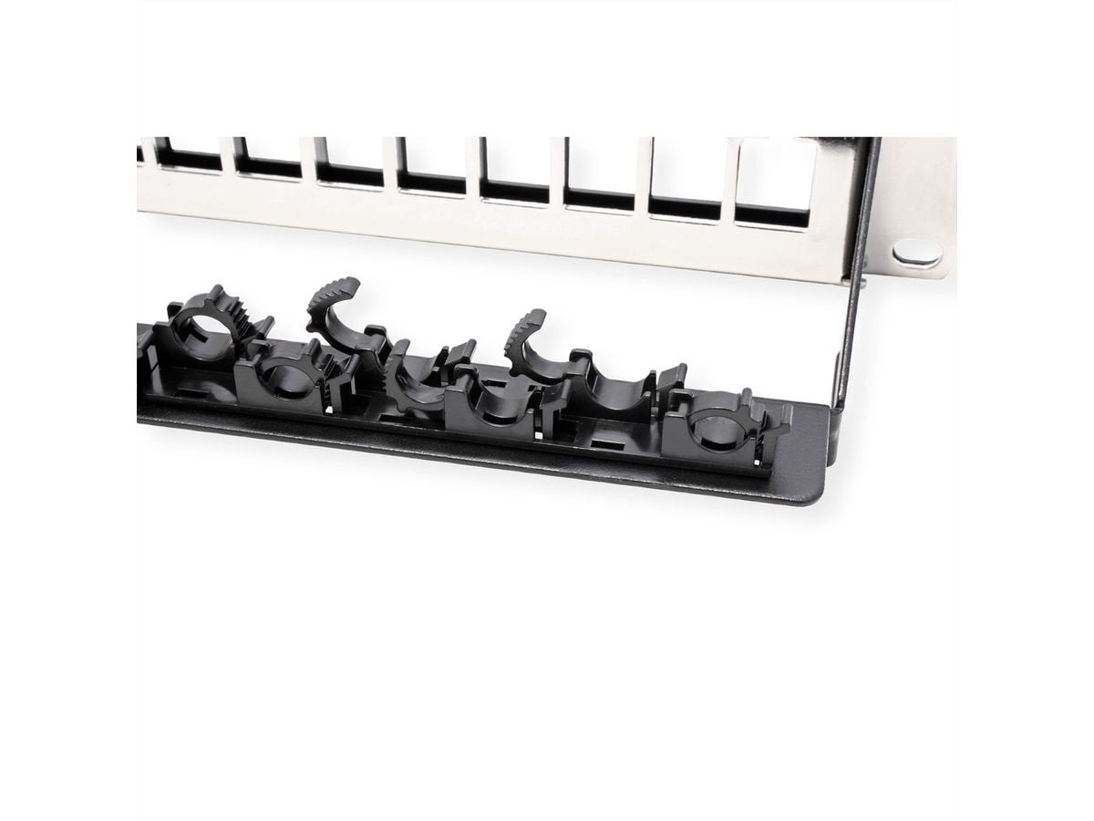 Roline 19"-Keystone-Modultrger 24ports Geschirmt Blank Clipbef. (26.11.0390)