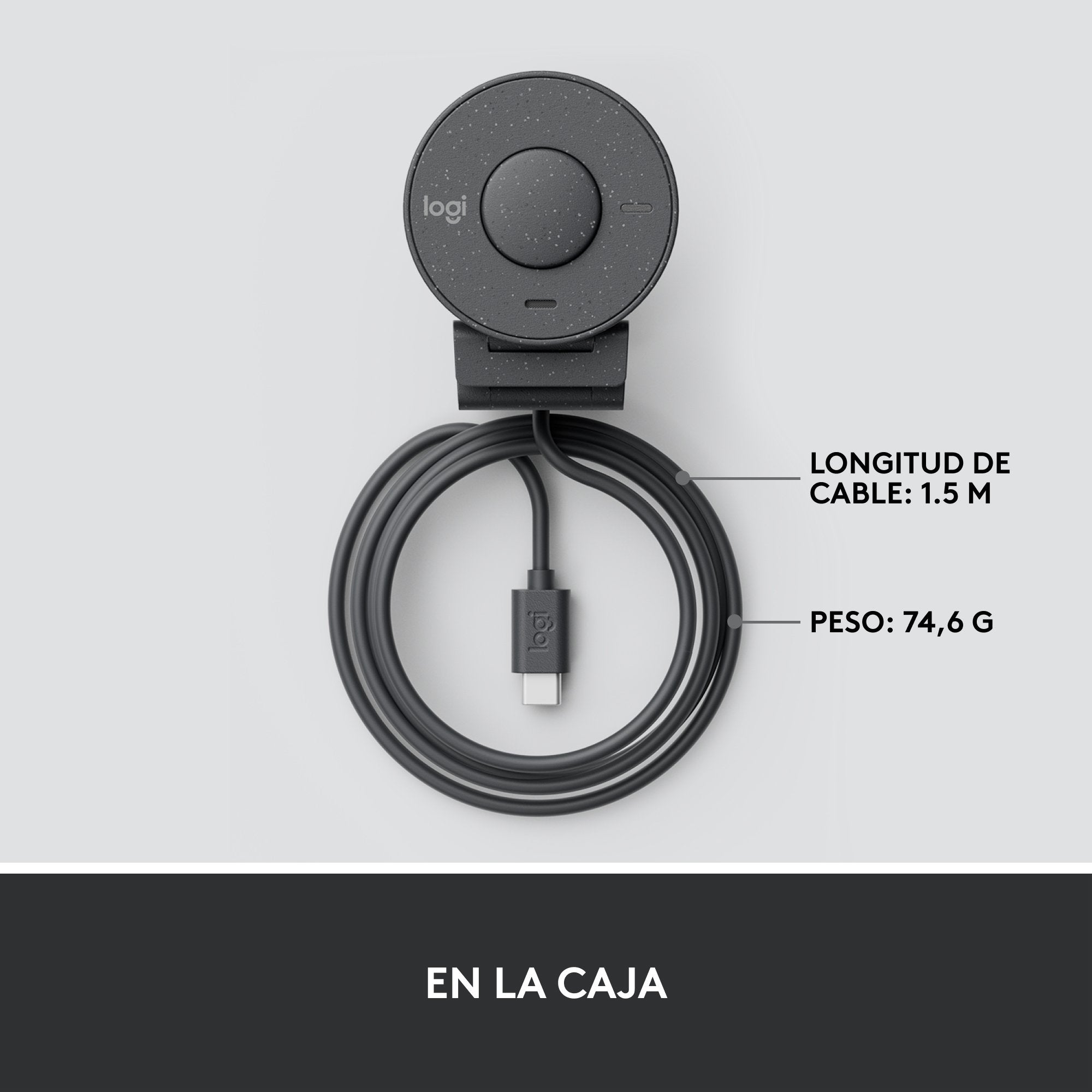 Logitech Brio 300 Cámara Web 2 Mp 1920 X 1080 Pixeles Usb-C Grafito