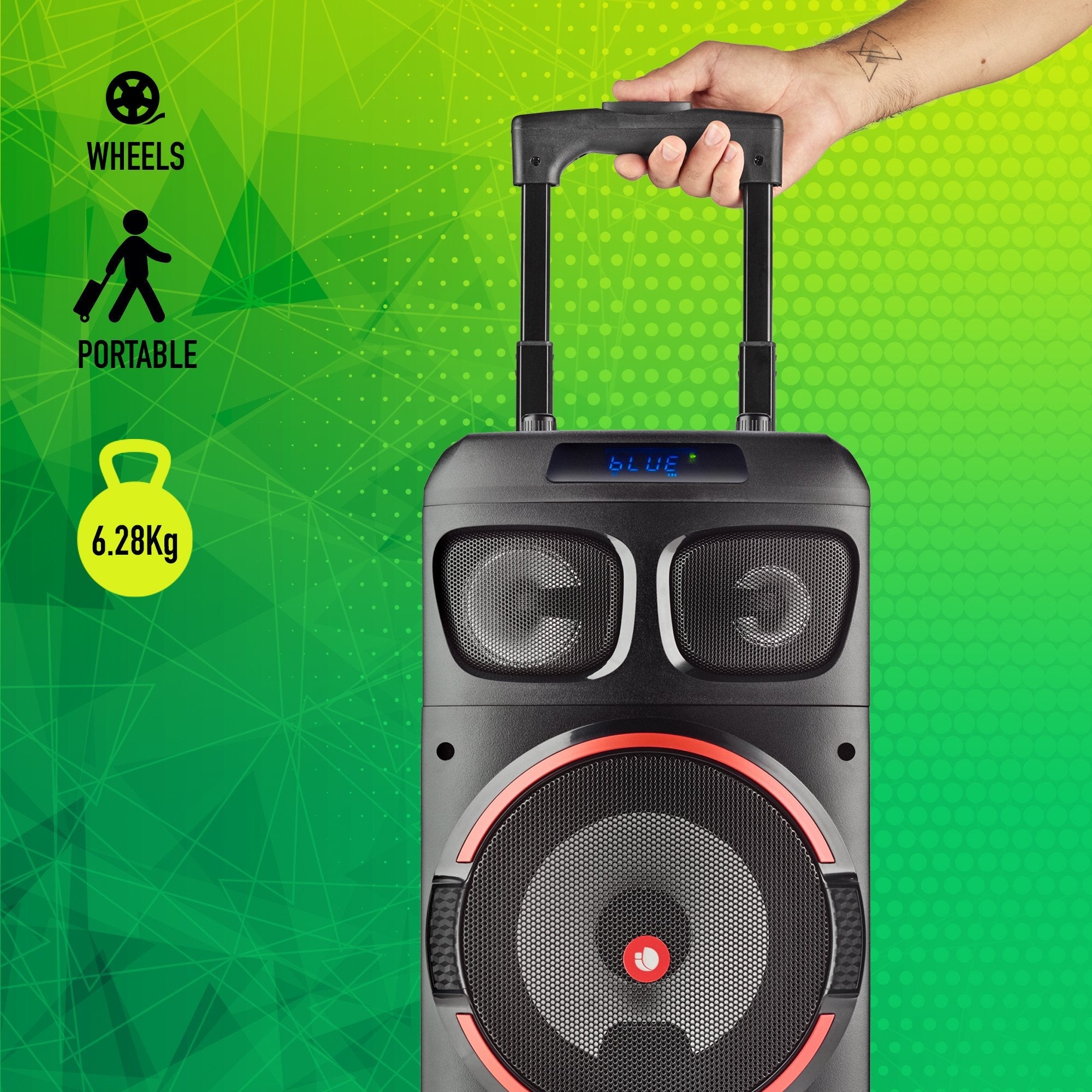 Altavoz Portable Con Bluetooth Ngs Wild Dub Zero 120w