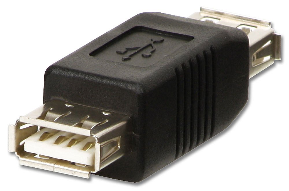 Lindy 71230 Adaptador Usb A Hembra A Hembra Negro