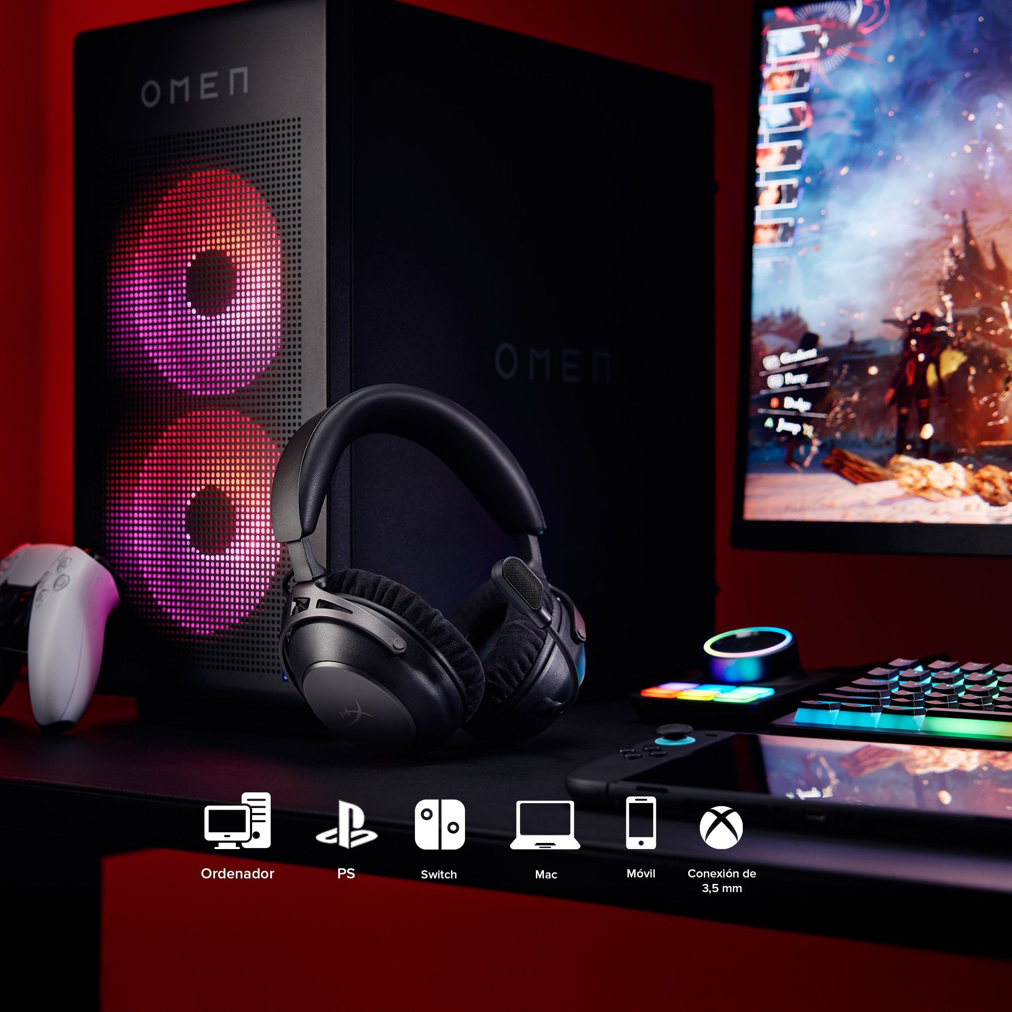 EAN 0198701216179 - HyperX Cloud Alpha 2 Inalámbrico Diadema Juego Bluetooth Negro imagen 5
