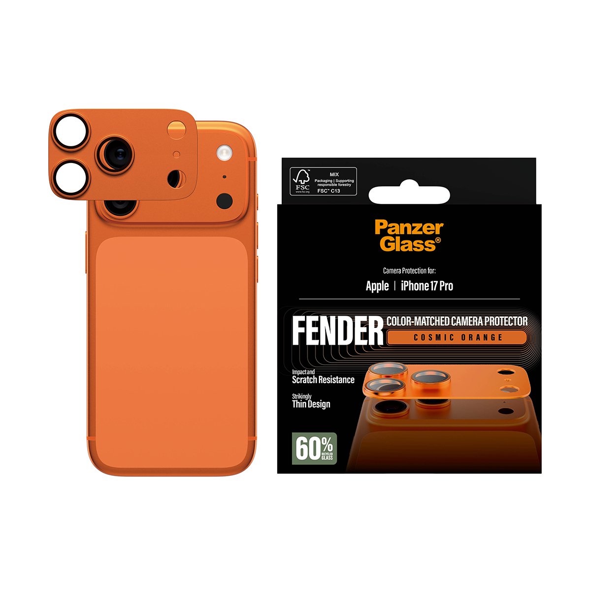 Panzerglass Fender Camaraschutz Iphone 17 Pro Cosmic Naranja