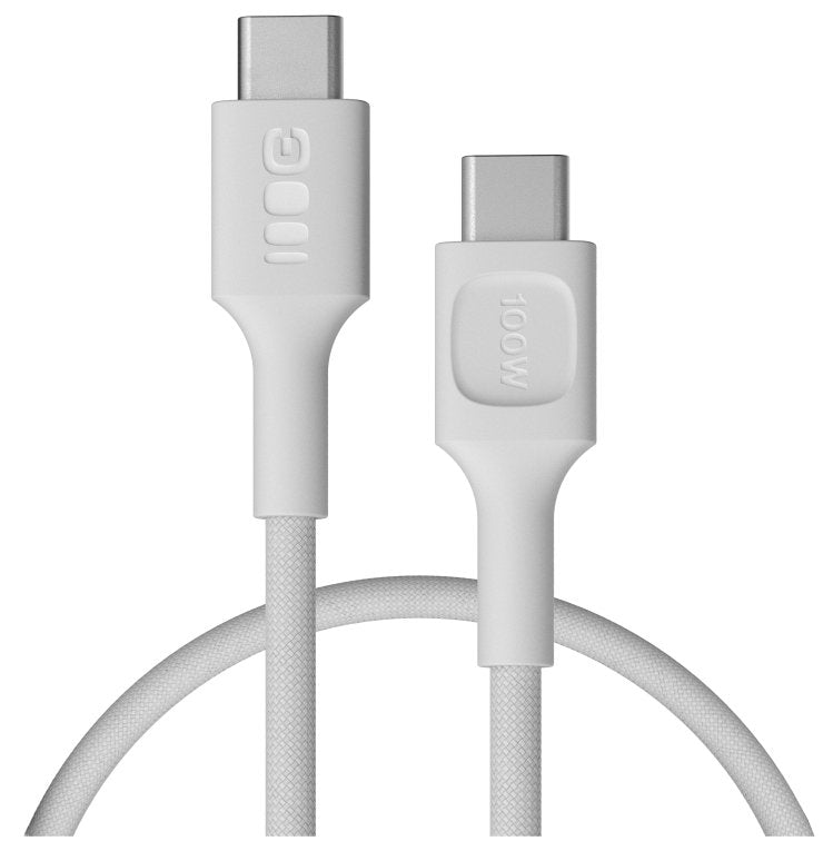 Green Cell Usb-C To Usb-C Cable Powerstream 100w 0.3m Blanco - Braided