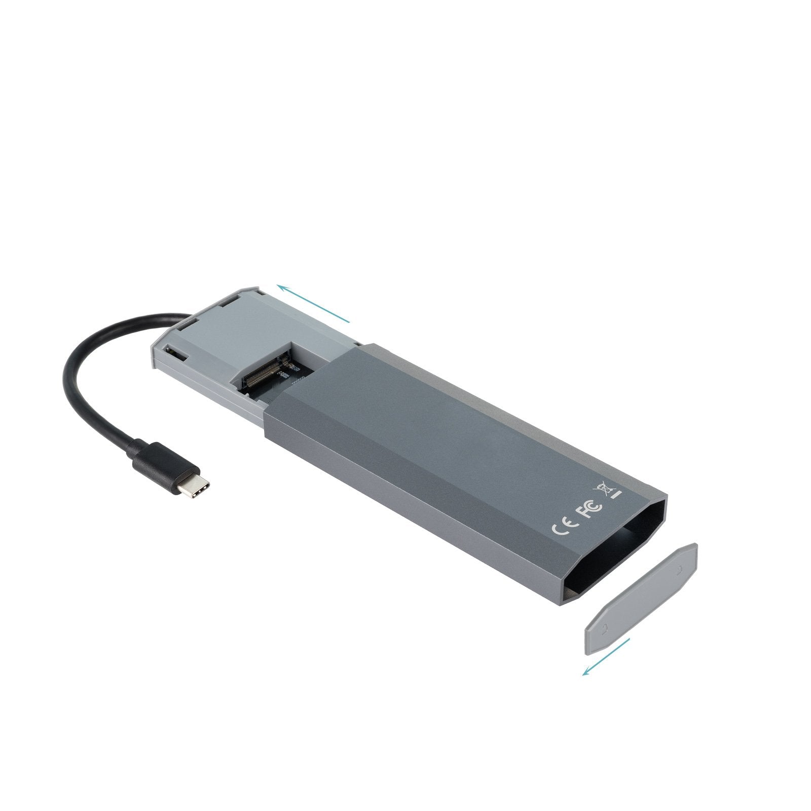 Docking Usb Tipo-C Tooq Tqe-2241g Ranura Ssd M.2 1xhdmi 2xusb 1xusb Tipo-C 1xlector Tarjetas 1xusb Tipo-C Pd