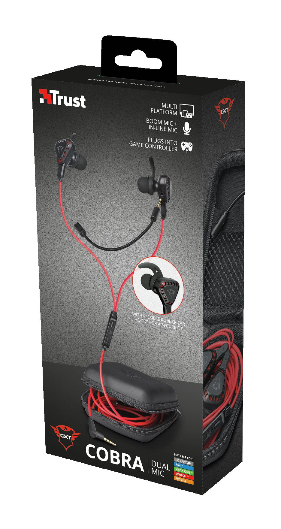 Auricular Trust Gaming Gxt 408 Cobra Jack 3.5 Altavoces Activos 10mm - Cable 1.2m Multiplataforma 23029