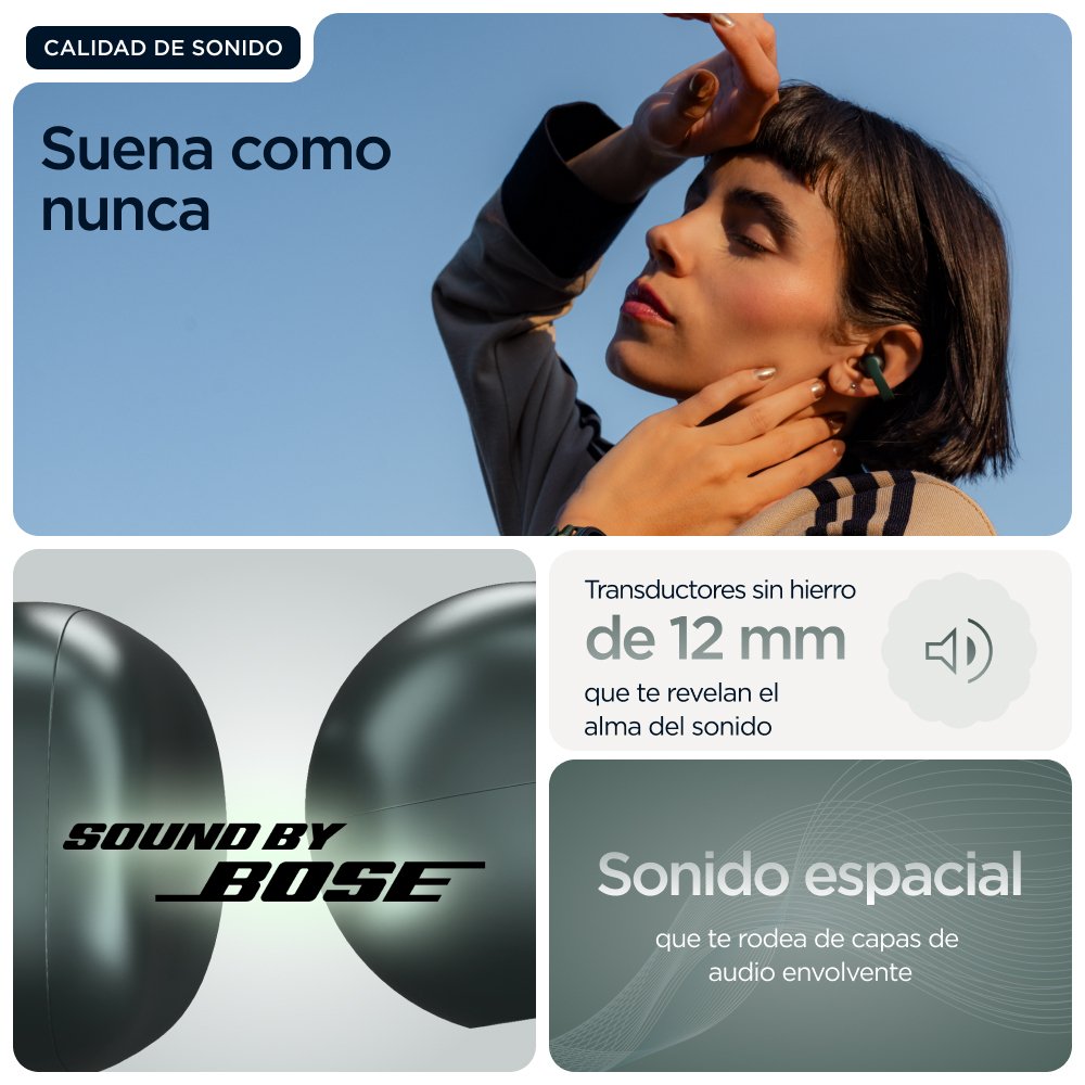 Auriculares Motorola Moto Buds Loop Inalámbricos Con Micro En Oreja Con Clip Bluetooth Verde De Trekking