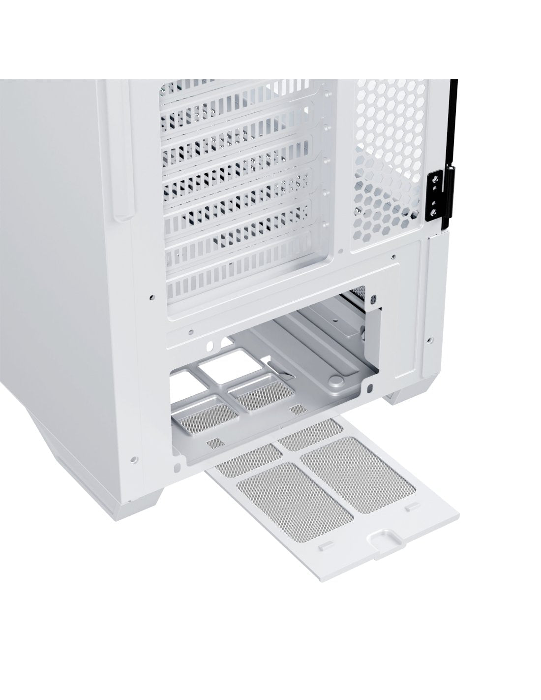 Nfortec Caja Gaming Cristal Templado Draco X White. Usb 3.2 A-Rgb. Blanco